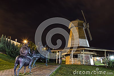 Don Quixote statue in Turkey Editorial Stock Photo